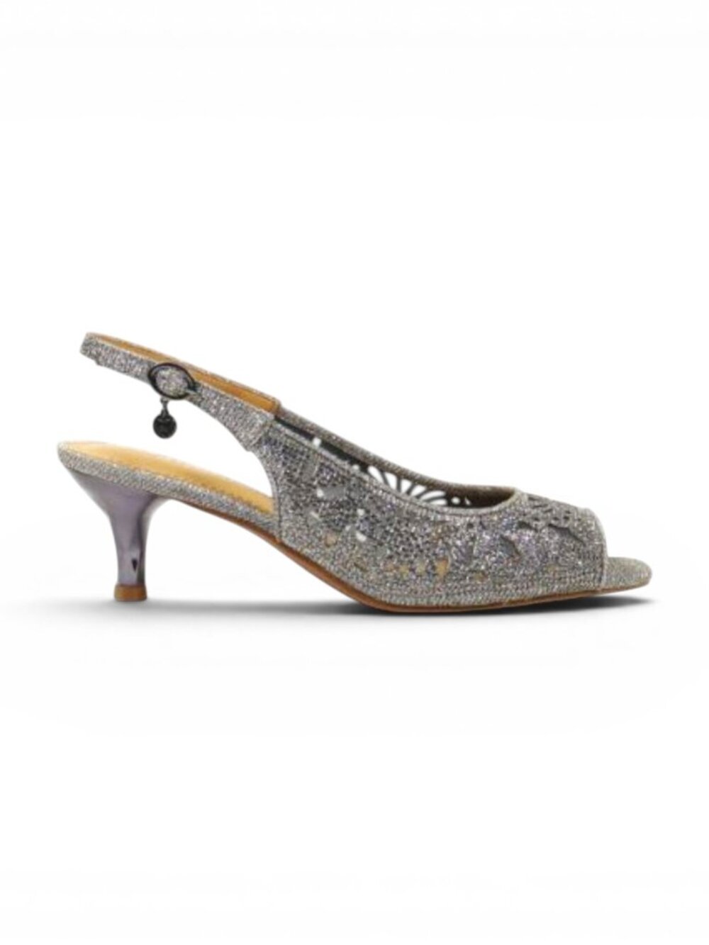 J. RENEE "Arata" Fabric/Mesh Pewter Sandals, NWOT! Size 10 Wide